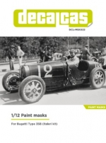 [사전 예약] DCL-MSK022 Masks for 1/12 scale models: Bugatti Type 35B
