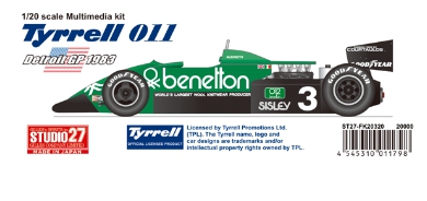 FK20320 1/20 Tyrrell 011 Detroit GP 1983
STUDIO27 【Mutimedia Kit】