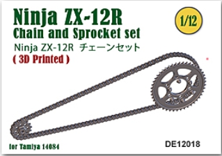 [사전 예약] DE12018 1/12 Chain and Sprocket set for Ninja ZX-12R