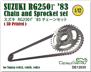 [사전 예약] DE12035 1/12 RG250Γ '83 Chain and Sprocket set