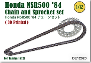 [사전 예약] DE12020 1/12 Chain and Sprocket set for Honda NSR500 '84 (Tamiya)