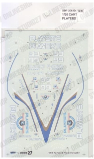 [사전 예약] SDF2063D 1/20 CART CHAMPION 1998 (PLAYER'S) - Spare Decal for FK2063D