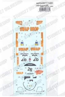 [사전 예약] SDFD43021C 1/43 956 "Swap Shop" 1984 (Long tail) - Spare Decal for FD43021C