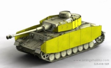 G35-029-158 1/35 Armoured Skirt For Pz.IV Ausf .H/J Dragon 6300 PEx4,Metal rivetx100