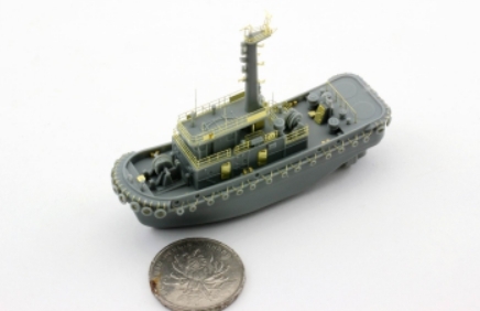 N03-144-128 1/350 TAIWAN Tug Boat YTL-45 Complete resin kit Resin pieces,PE,Decal