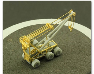 N07-135-48 1/700 heavy lift crane for flight deck(2 Pic) / Resin pieces,PE