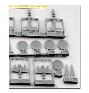 N07-138-58 1/700 E-2C(5 Pic) universal part Resin pieces,PE,Decal
