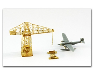 N07-154 1/700 CANT Z.506 w Port Crane Complete resin kit Resin pieces,PE