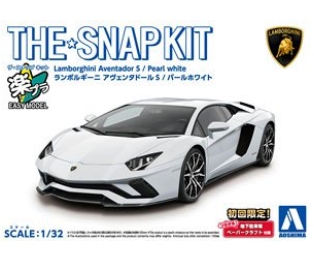 [사전 예약] 06345 1/32 The Snap Kit - Lamborghini Aventador S (Pearl White)