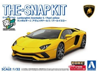 [사전 예약] 06346 1/32 The Snap Kit- Lamborghini Aventador S (Pearl Yellow)