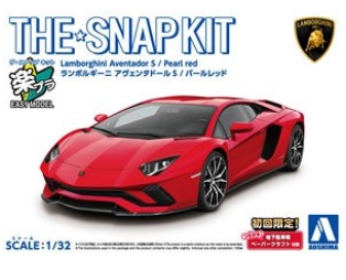 [사전 예약] 06347 1/32 The Snap Kit - Lamborghini Aventador S (Pearl Red)