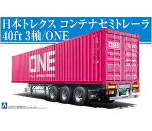 [사전 예약] 05584 1/32 Nippon Trex Container Semi-trailer 40 ft 3 Axis: One Japan
