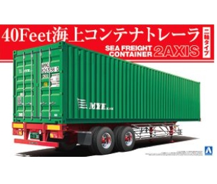 [사전 예약] 05290 1/32 40 Feet Sea Freight Container Trailer (Two Axis Type)