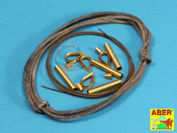 16030 1/16 Tow cables & track cable with brackets used on Tiger I, King Tiger & Panther