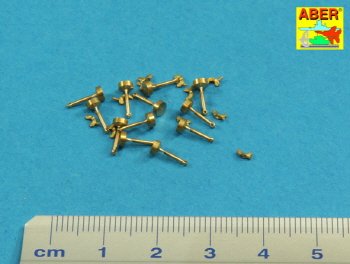 16105 1/16 Wing nuts with turned bolt x 12 pcs.