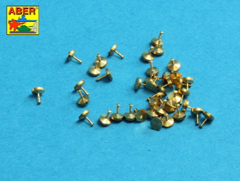 16106 1/16 Turned rivets 0,9 x1,3 x 0,5mm 40 pcs.