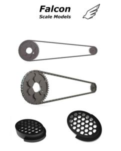 FSM06 Chain set for 1/12 scale models: Ducati Superleggera V4 (1+2 units/each)