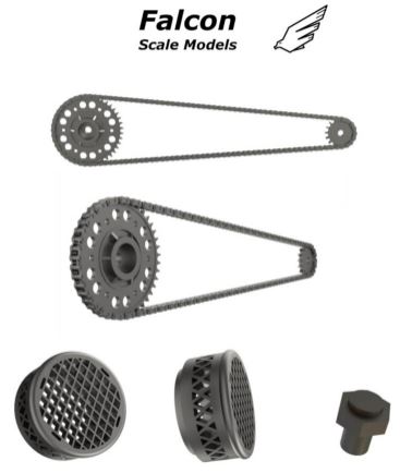 [사전 예약] FSM12 Chain set for 1/12 scale models: Honda RC213V