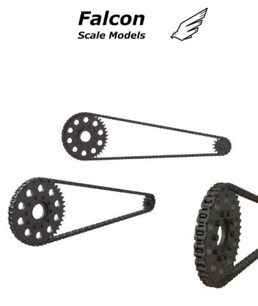 FSM17 Chain set for 1/12 scale models: Yamaha YZR500