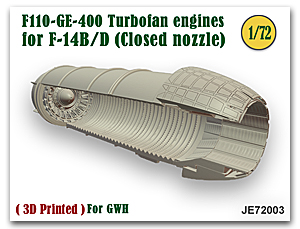 [사전 예약] JE72003 1/72 F110-GE-400 Turbofan engines for F-14B/D (Closed nozzle)