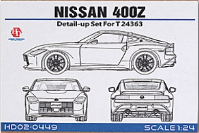 [사전 예약 ~3/23일] HD02-0449 1/24 Nissan 400Z Detail-up Set For T (24363)（PE+Resin）