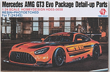 [사전 예약 ~3/23일] HD03-0658 1/24 Mercedes AMG GT3 Evo Package Detail-up Parts For T (24345)（PE+Resin）