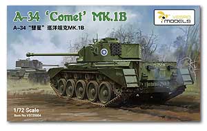 [사전 예약] VS720004 1/72 Cruiser Tank A34 "COMET" Mk.IB
