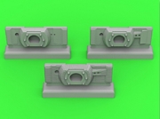 GM-72-023 1/72 PzKpfw VI Tiger I - gun mantlets - 3 optional types - to be used with gun barrels from sets GM-72-021 & GM-72-022