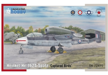 [사전 예약] SPHSH72475 1/72 Heinkel He 162A Spatz Captured Birds