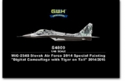 [사전 예약] S4809 1/48 MiG-29AS Slovak Air Force "Digital Camouflage with Tail on Tail" 2014/2016