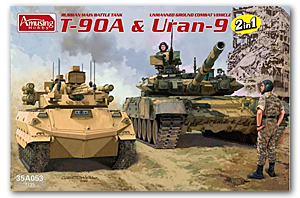 [사전 예약] 35A053 1/35 T-90A & Combat Vehicle URAN-9 