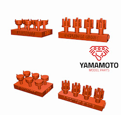 YMPTUN71 1/24 Set of 4 distributors for 6 cylinder engines