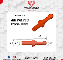 YMPTUN95 1/24 Air valves type B - 20pcs