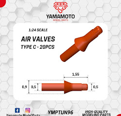 [사전 예약 ~3/28일] YMPTUN96 1/24 Air valves type C - 20pcs