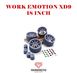 YMPRIM3 1/24 WORK EMOTION XD9 18" + ADAPTERS + DECALS