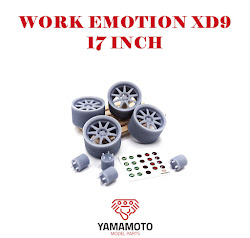 YMPRIM4 1/24 WORK EMOTION XD9 17" + ADAPTERS + DECALS
