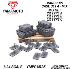 YMPGAR25 1/24 Transport case set 4 - mix set