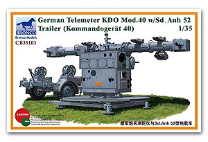 [사전 예약] CB35103 1/35 German Telemeter KDO Mod.40 w/Sd.Anh 52 Trailer (Kommando-Ger?t 40) 