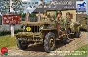 CB35106 1/35 US GPW 1/4ton 4℅4 Utility Truck (Mod.1942) w/10-cwt Trailer & Airborne crew 