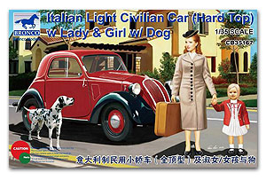 [사전 예약] CB35167 1/35 Light Civilian Car (Hard Top)/w lady & dog 