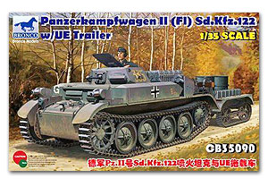 [사전 예약] CB35090 1/35 Panzerkampfwagen II (Fl) Sd.Kfz.122 with UE Trailer 