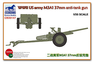 [사전 예약] CB35147 1/35 WWII U S Army M3A1 37mm AT Gun  