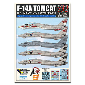 [사전 예약] DXM81-3305 1/32 USN F-14A Tomcat VF-1 "Wolfpack" 