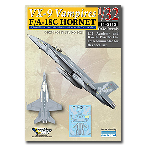 [사전 예약] DXM11-3113 1/32 USN F/A-18C Hornet VX-9 Vampires 