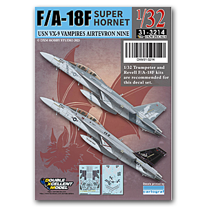 [사전 예약] DXM31-3214 1/32 USN F/A-18F SUPER HORNET VX-9 Vampires 