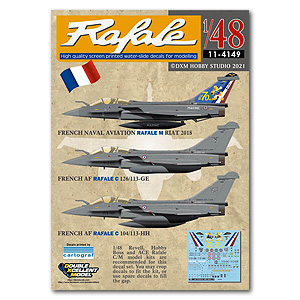 DXM11-4149 1/48 French AF and Naval Aviation Rafale C/M 
