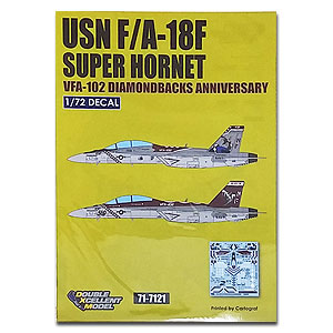 [사전 예약] DXM71-7121 1/72 USN F-18F VFA-102 Diamondbacks 