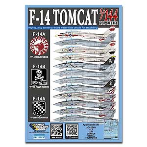 [사전 예약] DXM91-1112 1/144 USN F-14A Tomcat VF-211 "Checkmates" 