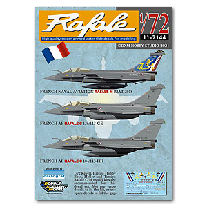 DXM11-7144 1/72 French AF and Naval Aviation Rafale C/M 