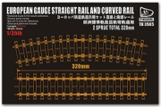 [사전 예약] TK3505 1/35 European Guage Straight Rail & Curved Rail (360mm in length)
